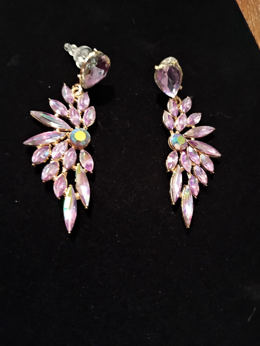 New Purple Stone Earrings Drop Fall Style